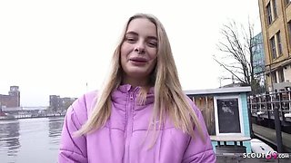 German Scout Fucks Busty Nurse Naomi Love - Big Saggy Tits, Casting Fuck, Cum in Mouth