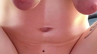 Redhead teen solo anal masturbation with sex toy