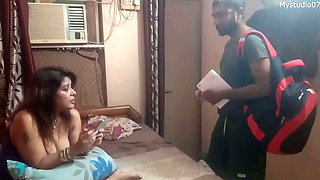 Indian Step Mom Fucked by Friends While I Record with Hindi Audio