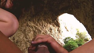 Fucking Hard in a Cave on the Beach