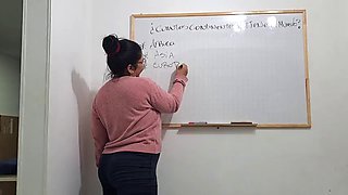 I masturbate in class, this mature teacher turns me on very much