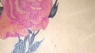 Fresh temporary Tattooed ass for my wife