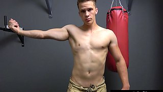 Gym Stud Handjob After Workout