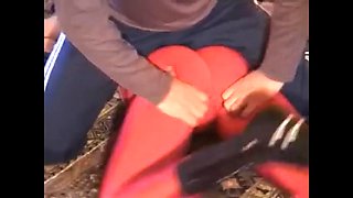 Superheroines wrestling sexual humiliation