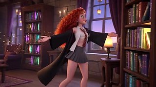 POV One Week With a Hot Curvy Redhead at Magic University in 3D Cartoon Sex