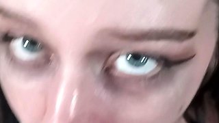 Homemade amateur riding cock cumshot swallow in lingerie