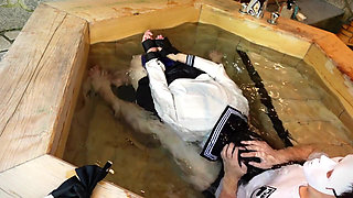 Dripping Uniform, Restrained in a Bathtub, off-campus Lesson