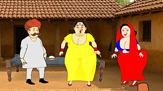 Hogu's Wife Vimla: Big Boobs & Juicy Ass Indian MILF Shows Nude Body in Maxi