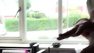British bbw sprayed with cum over her massive tits