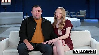 Petite Redhead Hotwife Sage Rose Gets Her Pussy Stretched By Another Man - Parker Ambrose