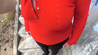 Red Tits Beside the Train Station