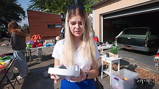 Lucy's Wild Yard Passion in a Public Flashy Encounter
