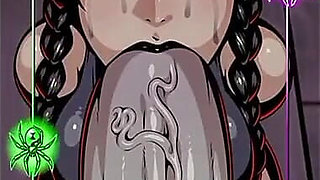 18 Year Gothic Girl Gives Be Sloppy Blowjob and Then I Fuck Her Rough!