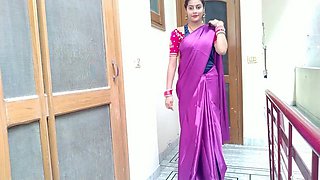 AUNT SATIN SILK SARIE