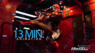 3d Animation Futanari Threesome In A Space Station
