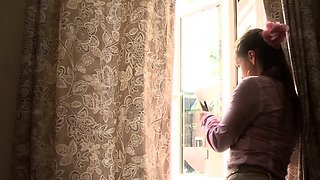 Polish stepsister gets fucked hard by brother