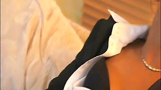 Slutty business lady fucked by rich boss during interview