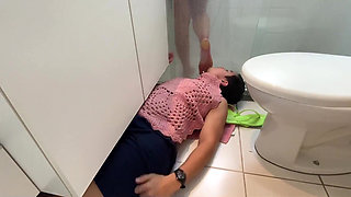 Foot Slave Stepped After Take Shower Ep 2