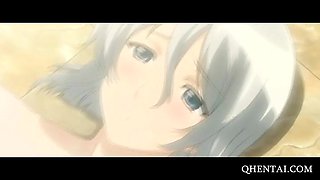 Hentai mistress playing with her toy boys cock