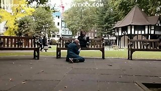 Mistress Evilyne - Public Foot Worship and Humiliation