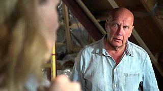 Repentant teen fucks angry grandpa to calm him down