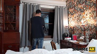 Shame4k. czech domineering lady got so urinated off so she nailed that guy hard