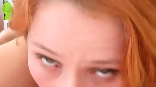 Redhead Lucianna Tries Hardcore Fucking with Piss