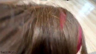 Stepbrother Can't Resist Fucking His Hot Stepsister in Her Tight Pussy - SweetHerry