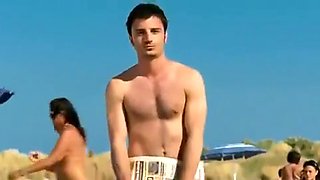 Exotic amateur Beach, Outdoor sex scene
