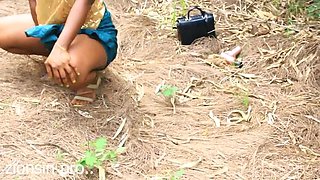 Sex Addict Teen Caught in Bush by Farmer - Outdoor Doggy Style with Big Ass Black Girl
