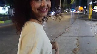Puxxycute and Milanx Spot Each Other on Street for Rough Lesbian Fuck at Home