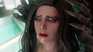 Skyrim - Alien tentacles are looking for any holes for penetration