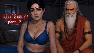 Tharki Sadhu Visits Desi Bhabhi Alone in Home - New Hot Web Series MILF