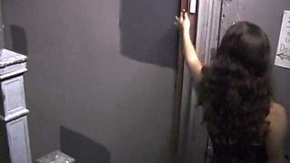 Hot black whore gets her mouth taped and is bound to chair