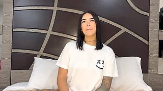 Hot Colombian Teen Lina Giraud Gets Rough Doggystyle & Facefuck - Cum in Mouth - Big Ass Latina Casting