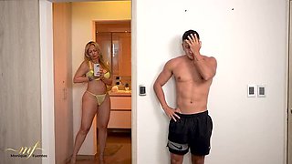 Stepmom Monique Fuentes Gets Rough Bareback Fuck From Stepson Maxx Betancur - Big Tits, Big Booty MILF