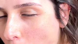 Horny Wife Swallows Big Load of Cum