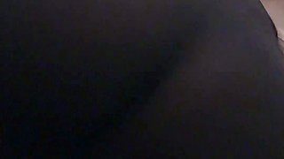 Sexy beautiful ass brunette babe outdoor solo