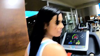 Huge Ass Brazilian Slut Gets Fucked in the Gym Hard