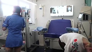 Nurse Ruby Examines Hairy Blonde Slut Rosa - Vaginal Speculum Stretching & Lesbian Domination
