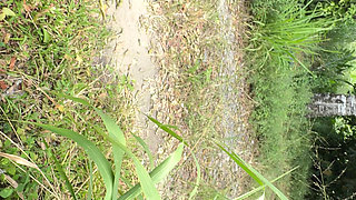 Colombian Peasant Woman Masturbates Outside Her House for the Neighbors to Watch Her