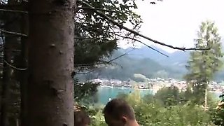 mountain threesome with black skinny