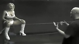 Old school mixed wrestling smother