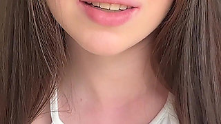 A Sexy Brunette with a Big Butt Rides a Large Dildo and Has an Orgasm.