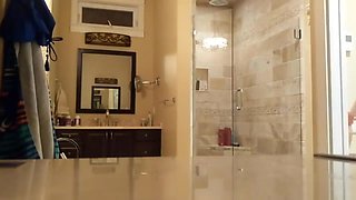 SPIED my stepsister taking a bath (bad camera angle) maybe next time!!