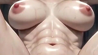 Granny in Dungeon Bondage - Hairy Pussy Desperate for Anal Creampie