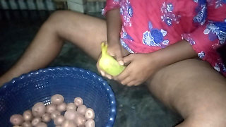 Bangladeshi Village Housewife mopping the floor when a stranger lured her. Bengali Audio