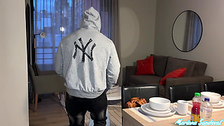 Crook with Big Cock BBC Enters to Steal a Colombian MILF and Eats Her Tight Pussy - Mariana Sandoval
