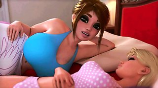 Futanari family movie night - 3D Animation ENG Dubbed