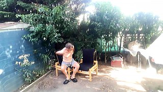 garden footjob